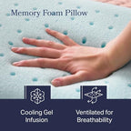 Cooling Gel Memory Foam Pillow for Sleeping (King / 1 Pack)