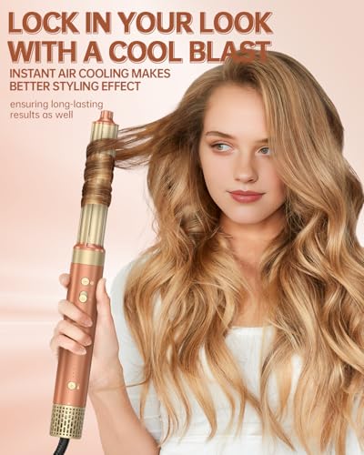 Dual Voltage] webeauty 6 in 1 Hot Air Styler (Mocha)