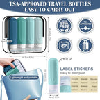 Travel Bottles for Toiletries (GREEN)