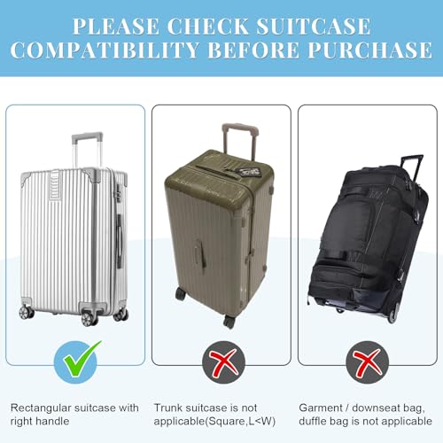 Clear PVC Suitcase Cover Tough Protector (32inch / 90%clear 10%grey)