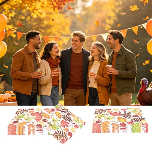 50 PCS Fall Leaves Cocktail Napkins (Maple Leaf)