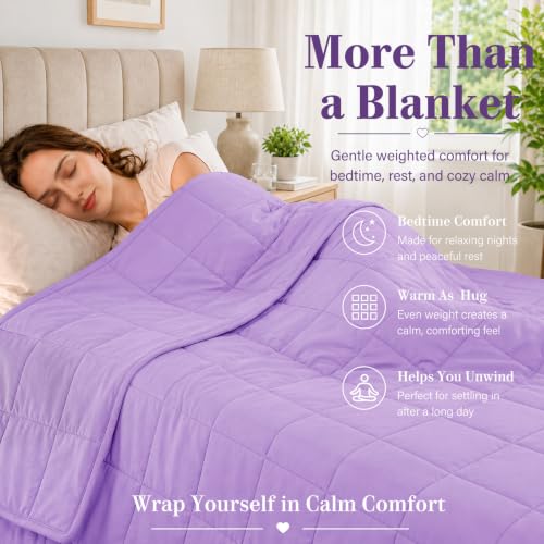 Weighted Blanket (06-purple / 60" x 80" | 20lbs)
