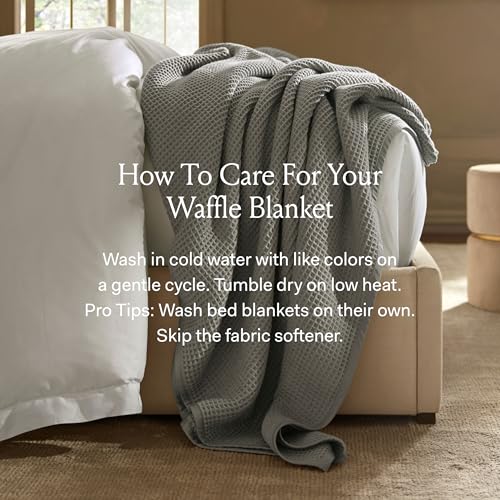 Waffle Bed Blanket (Pewter / Twin/Twin XL)