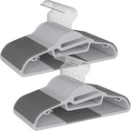 Plastic Hangers 100 Pack with Non (Gray / 100 pack)