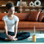 ANX Waterless Diffuser for Essential Oil for Home (Glossy Silver)
