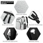 Grey Backpack for School (Grey / 15.6 Inch)