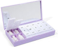 PORT X POLISH Designer Weekly Pill Box Organizer | Compact, Stylish 7-Day by PORTXPOLISH