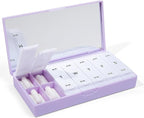 PORT X POLISH Designer Weekly Pill Box Organizer | Compact, Stylish 7-Day by PORTXPOLISH
