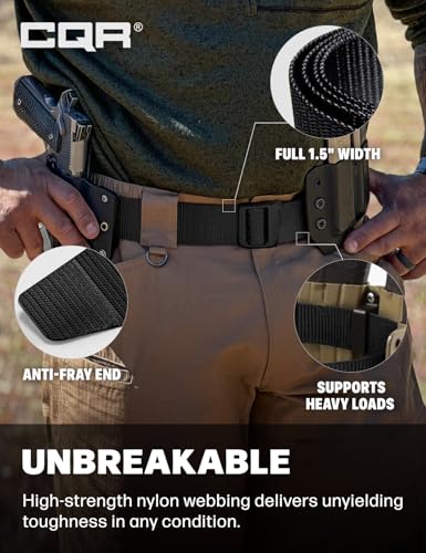 Tactical Belt (2pack Dura Nylon Black/Brown / XX-Large)