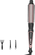 Thermal Brush, Heated Round Brush & Curling Iron with Ceramic Ionic Technology, Hair Tools for Volumizing & Styling, Travel-Friendly Hot Comb with Adjustable Temperature（Rose Gold 1.25 inch）
