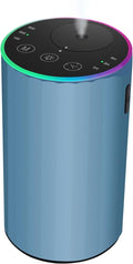 Waterless Essential Oil Diffuser, Battery Powered Mini Scent Air Machine, Aromatherapy Mist Diffuser for Home Room Car Office (Blue)