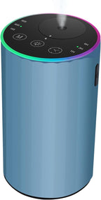 Waterless Essential Oil Diffuser, Battery Powered Mini Scent Air Machine, Aromatherapy Mist Diffuser for Home Room Car Office (Blue)