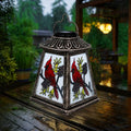 Solar Lantern with Shepherd Hook (Cardinal)