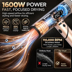 Dual Voltage Travel Hair Dryer (Rose Gold)