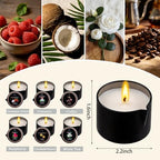 6 Pack Low Temperature Massage Oil Candle Set