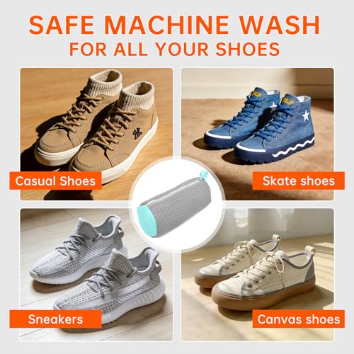 1PCS Gray Shoe Washing Machine Bags for All Shoe Types (Gray / 1PCS)