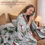 Christmas Fleece Blanket Twin (Winter Deer / Twin(66" X 90"))