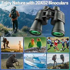 20x52 Binoculars for Adults High Powered (Green)