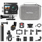 Brave 4 Action Camera with Selfie Stick Tripod and Carry Bag Bundle