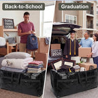4 Pcs 66 Gallon Extra Large Moving Bags Heavy Duty Storage Bag (66 Gallon / Black)