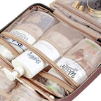 Travel Toiletry Bag for women (Large / Rosewood-Pink)