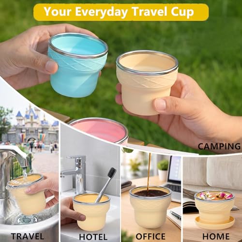 Collapsible Cup for Travel (Cream)