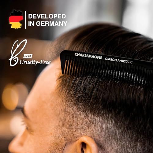 Fine Tooth Hair Comb for Men (Black)