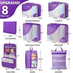 Packing Cubes for Travel (10 Purple)