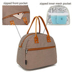 Insulated Lunch Bag With Shoulder Strap for Women (Coffee)