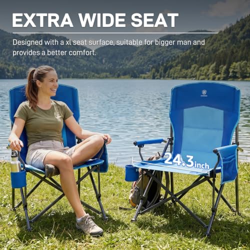 Oversize Camping Chair Heavy Duty (Royal Blue)