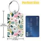 2 Pack Luggage Tag for Suitcase (Lovely Floral)