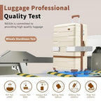 Luggage Sets with TSA Lock Hardside PC+ABS Carry On expandable Suitcase with Spinner Wheels Lightweight Rolling Travel Luggage Sets with YKK (Dark Green(New) / 6 piece sets（14/20/24/28/DB/TB）)