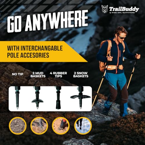 Trekking Poles (Aqua Sky / Collapsible)