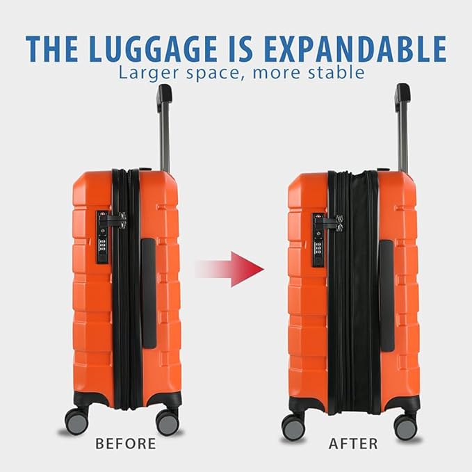 KROSER Hardside Expandable Carry On Luggage - Image 5