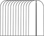 Garment Bags for Hanging Clothes 12 PCS Transparent Dress Bag for Traveling by HomeClean