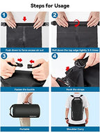Waterproof Dry Bag Backpack with Emergency Whistle (40L / Black)