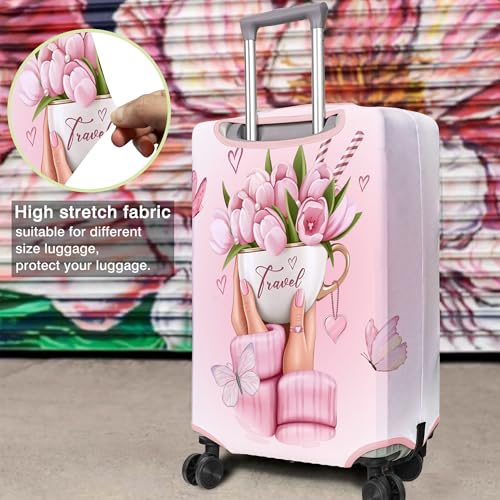 Travel Luggage Cover Suitcase Protector Fits 18 (Travel-6 / L(25-28in))