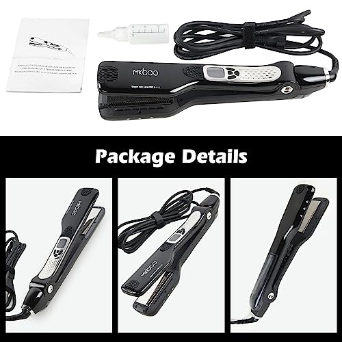 Hair Straightener with Steam (Black)