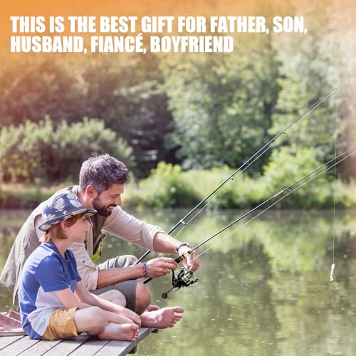 Carbon Fiber Telescopic Fishing Rod Reel Combo with Compact Carrier Bag (Black / 6.89FT-2PACK)