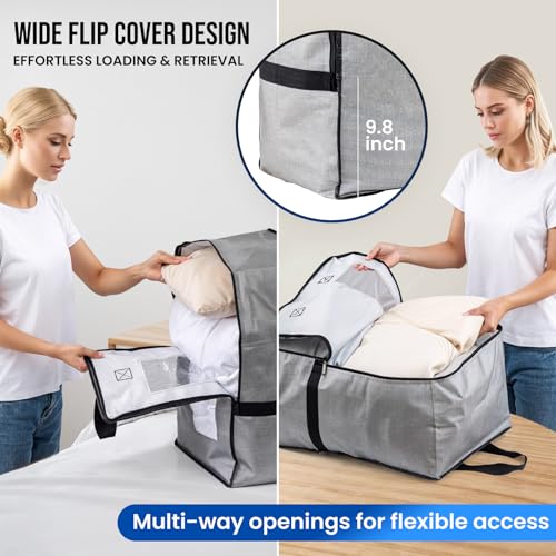 4 Pack Gray Moving Bags W (Gray / 4 Pack Large)