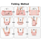 Foldable Travel Duffel Bag (2Pack -Pink Blue)