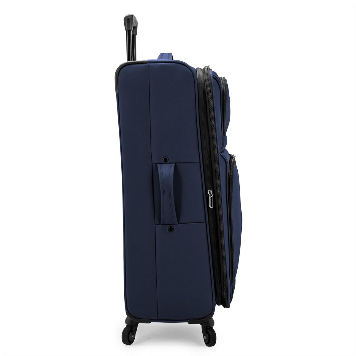 Anzio Softside Expandable Luggage with Spinner Wheels (Navy / 30-Inch Large)