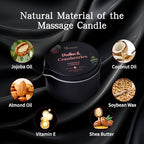 Massage Candle 3 Pack Natural Essential Body Oil Home SPA 6.9 oz