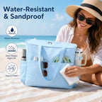 Large Beach Bag for Women (Blue)