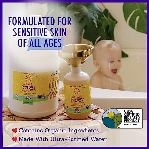 Calendula Baby Shampoo + Baby Wash (8.5 Fl Oz (Pack of 1))