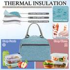Insulated Lunch Cooler Bag (Sea Blue)