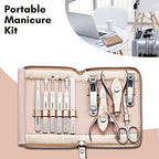 Stainless Steel Manicure Set 11 (Gold)