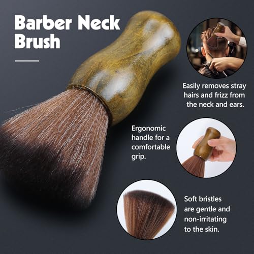 9Pcs Barber Neck Duster Brush Set for Hair Cutting All Hair Type
