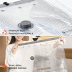 Vacuum Bags for Clothing Travel with Rechargeable Air Pump (15 Combo+Pump)