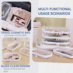 3PCS Clear Hard Plastic Zipper Case (3PCS-S)
